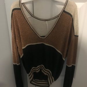 Free people colorblock sweater